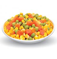 مخلوط سبزیجات سرد و تازه