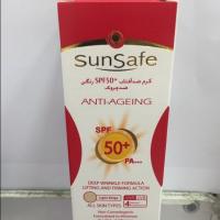 ضد آفتاب SPF50 رنگی light beige روشن کننده سان سیف