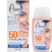 کرم ضد آفتاب SPF 50 رنگ بژ طبیعی پیکسل 50 میلی لیتر
