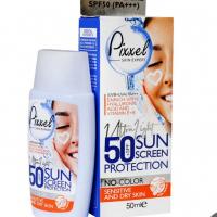 کرم ضد آفتاب رنگی بژ طبیعی مناسب پوست خشک تا نرمال و حساس پیکسل 50 میلی لیتر