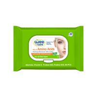 دستمال مرطوب پاک کننده آرایش(وی کر) غنی شده با آمینو اسید 20تایی