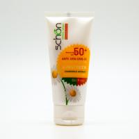 کرم محافظ آفتاب SPF50 فاقد چربی (شون) رنگی طبیعی مناسب پوست چرب