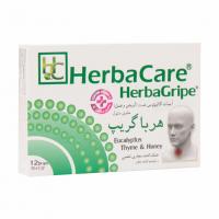 آبنبات سرد مکیدنی هرباگریپ هرباکر 12 عدد اکالیپتوس(آویشن و عسل)