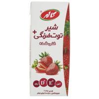 شیر توت فرنگی غنی شده لیف کاله