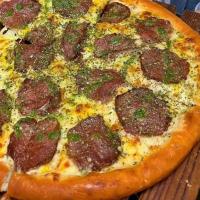 پیتزا سیر و استیک ایتالیایی