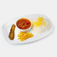 مینی پک چلو خورشت قیمه سیب زمینی