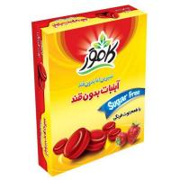 آبنبات توتفرنگی بدون قند کامور