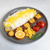 چلو کباب لقمه نگین دار