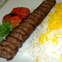 چلو کباب لقمه زعفرانی