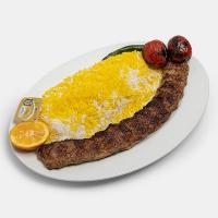 چلو کباب لقمه زعفرانی
