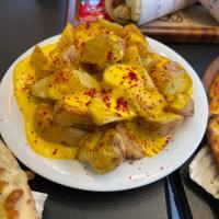 سیب زمینی وجیز با سس دیپ