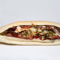 ساندویچ ژامبون 90% قارچ و پنیر تنوری