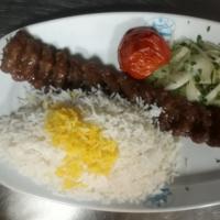 چلو کباب لقمه