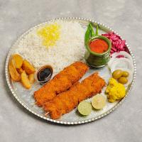 چلو کباب جوجه سوخاری