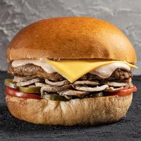 قارچ چیز برگر ذغالی