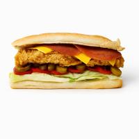 ساندویچ فیله مرغ سوخاری