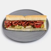 ساندویچ سالامی سرخ شده با پنیر