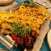 خوراک جوجه کباب زعفرانی