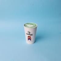 ماچا لاته با شیر فندق