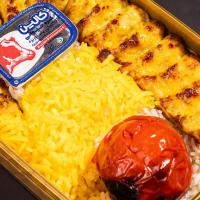 چلو کباب کوبیده مرغ از چلوپز