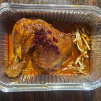 خوراک مرغ سرخ شده (ران)
