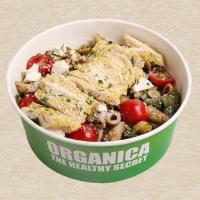 سالاد پاستا مدیترانه ای با مرغ رژیمی