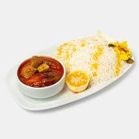 چلو خورشت بادمجان معمولی