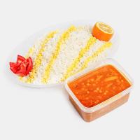 چلو خورشت قیمه سیب زمینی مخصوص