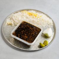 چلو قلیه ماهی شیر