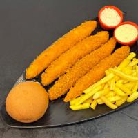 چیکن سوخاری با رول پنیر