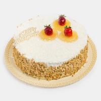 کیک وانیل موز گردو متوسط