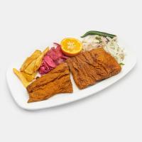 خوراک ران مرغ سرخ شده