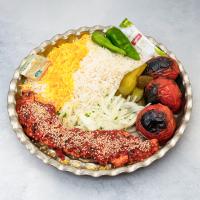 چلو جوجه کباب چیلی برنج ایرانی