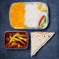 چلو خورشت قیمه سیب زمینی