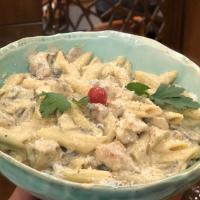 پاستا آلفردو مرغ