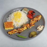 چلو جوجه کباب مخصوص زعفرانی