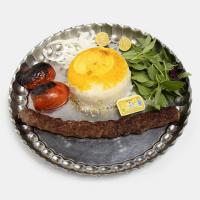 چلو کباب لقمه