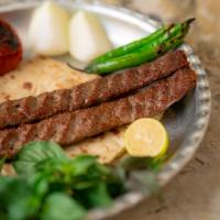 خوراک کباب کوبیده زعفرانی