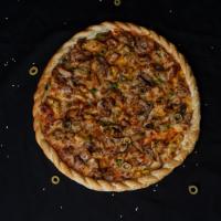 پیتزا دو نفره مرغ و قارچ