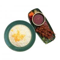 چلو کباب حسینی (کباب چوبی)