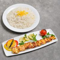 چلو جوجه کباب زعفرانی