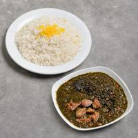 چلو خورشت قورمه سبزی جان خوزستانی