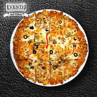 پیتزا گوشت و قارچ آمریکایی