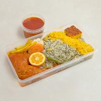 باقالی پلو با ران مرغ