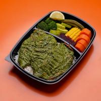چلو استیک مرغ پستو رژیمی