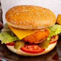 چیکن کریسپی برگر