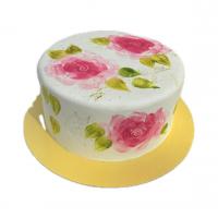 کیک نقش گل بزرگ