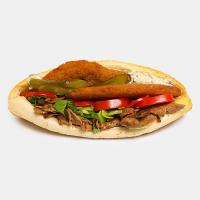 ساندویچ کتلت میکس همراه با گوشت دونر