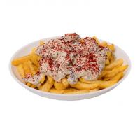 سیب زمینی سرخ کرده با سس آلفردو