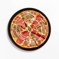 پیتزا استیک و بیکن ایتالیایی